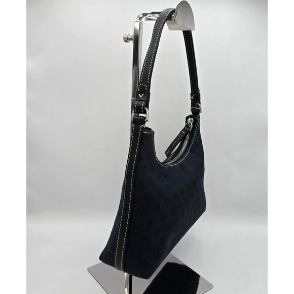 Dooney & Bourke Satchel Signature Pattern Black H3 196805 9" x 3" x 7" NWOT - Picture 7 of 12